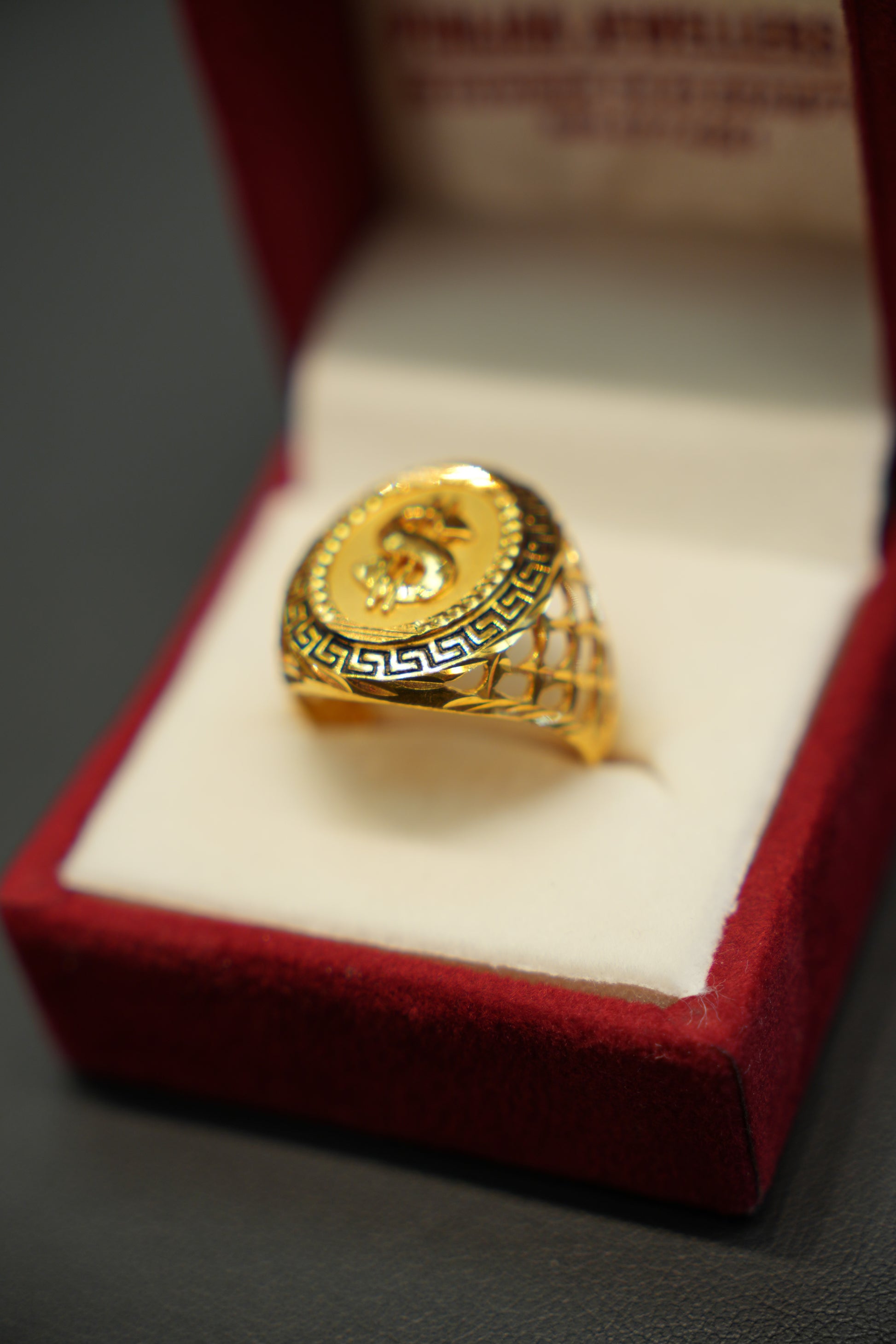 22k Gold Designer Men's Ring
