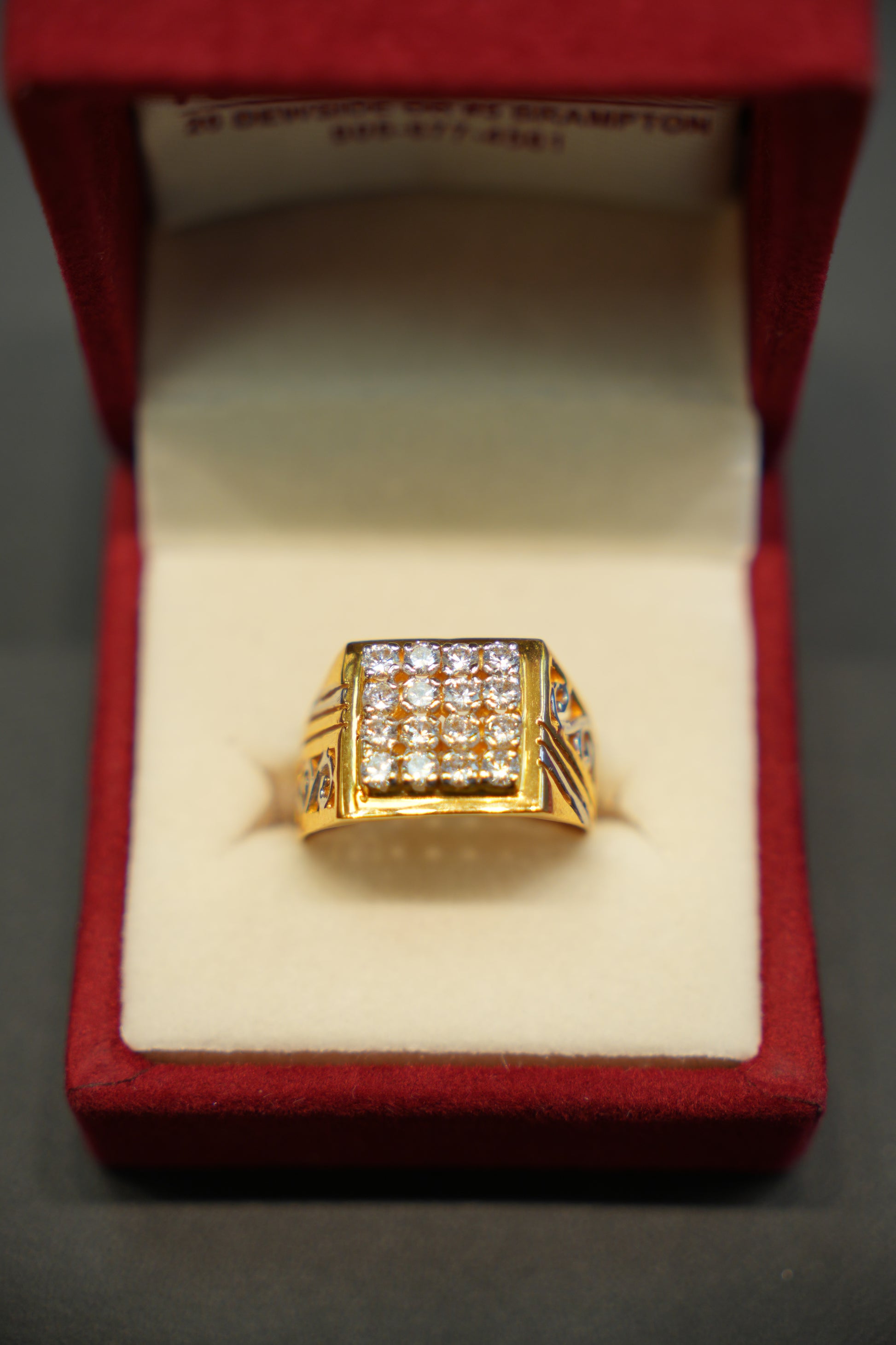 22k Gold Designer Men's Ring