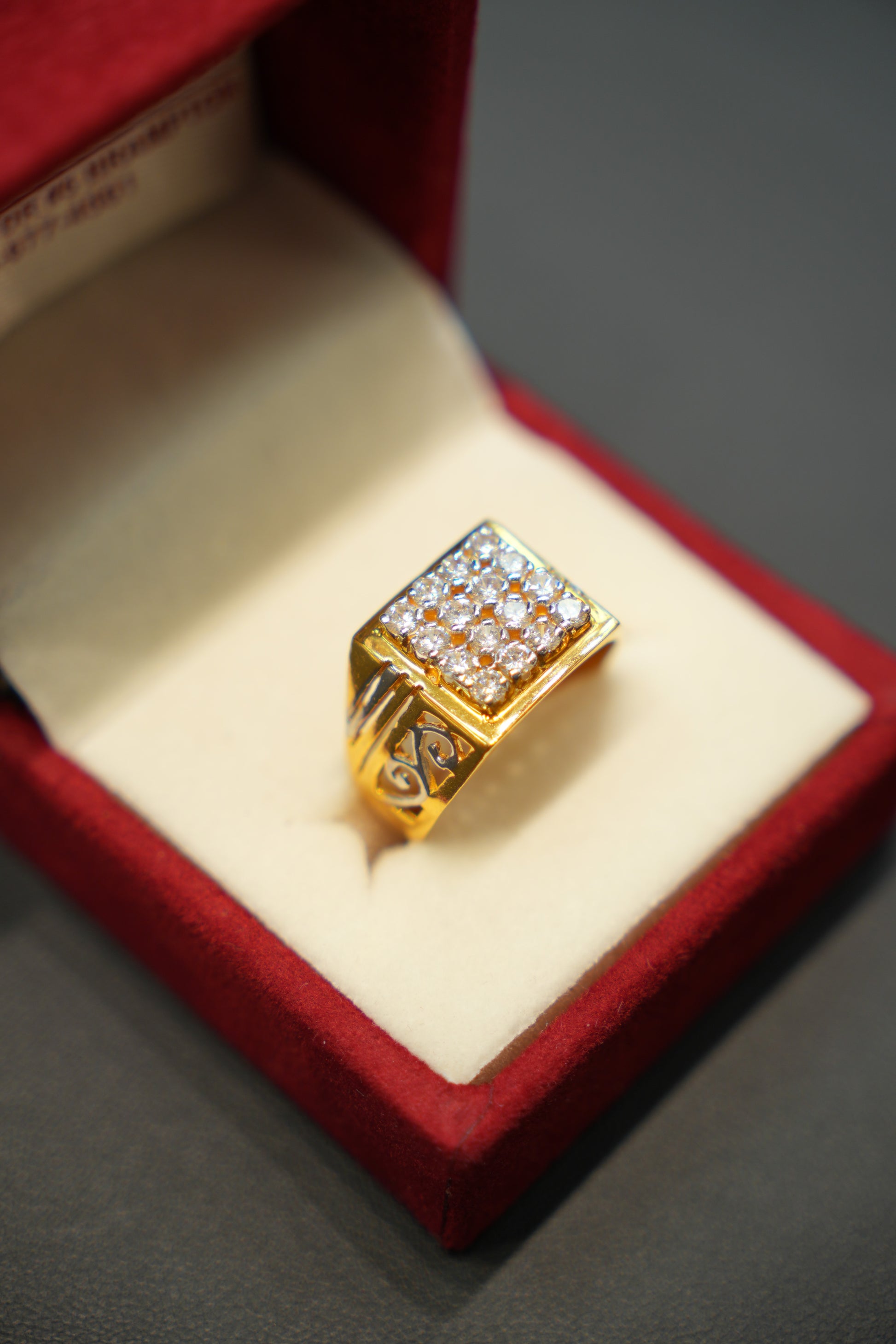 22k Gold Designer Men's Ring