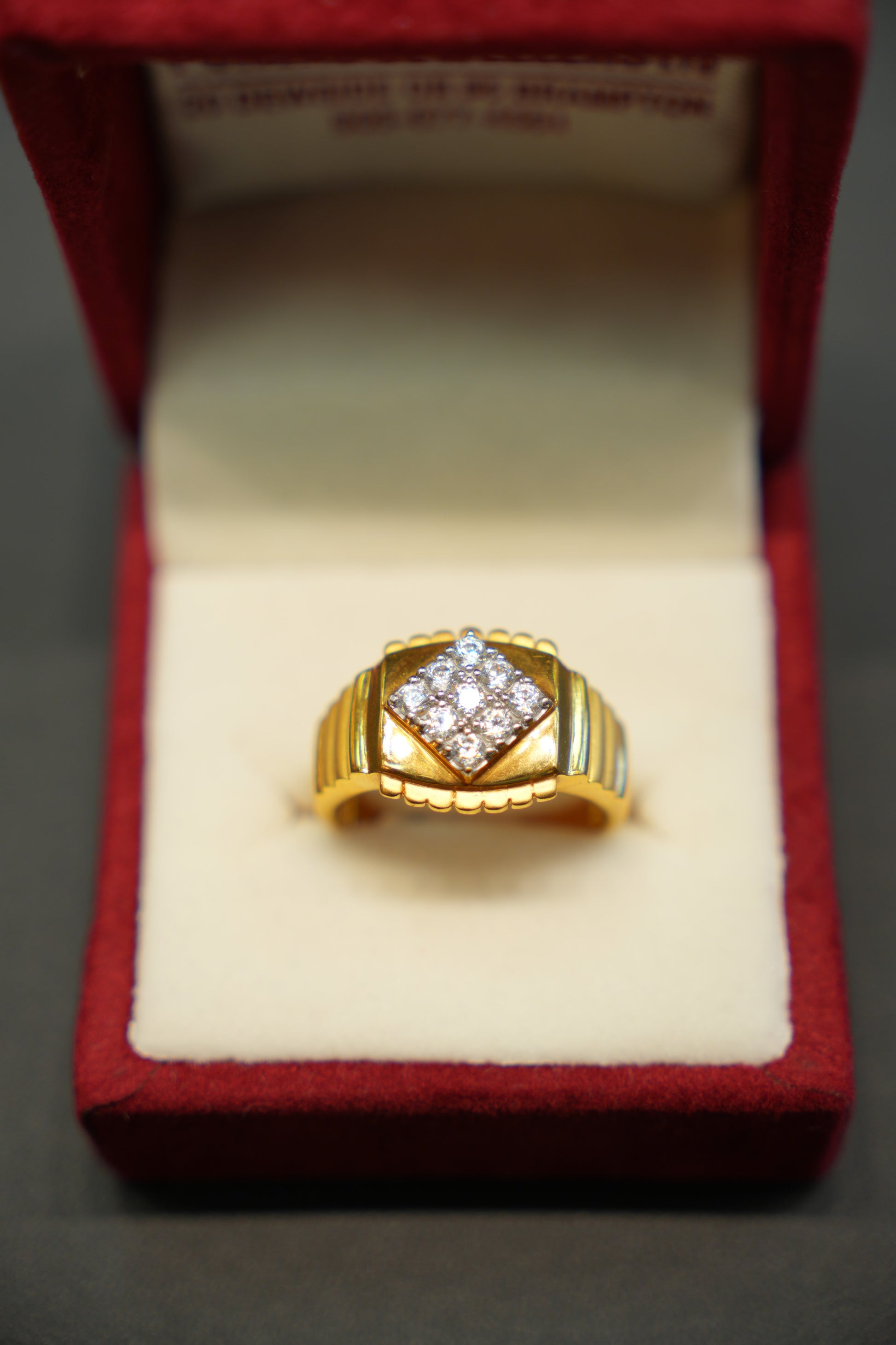 22k Gold Designer Men's Ring
