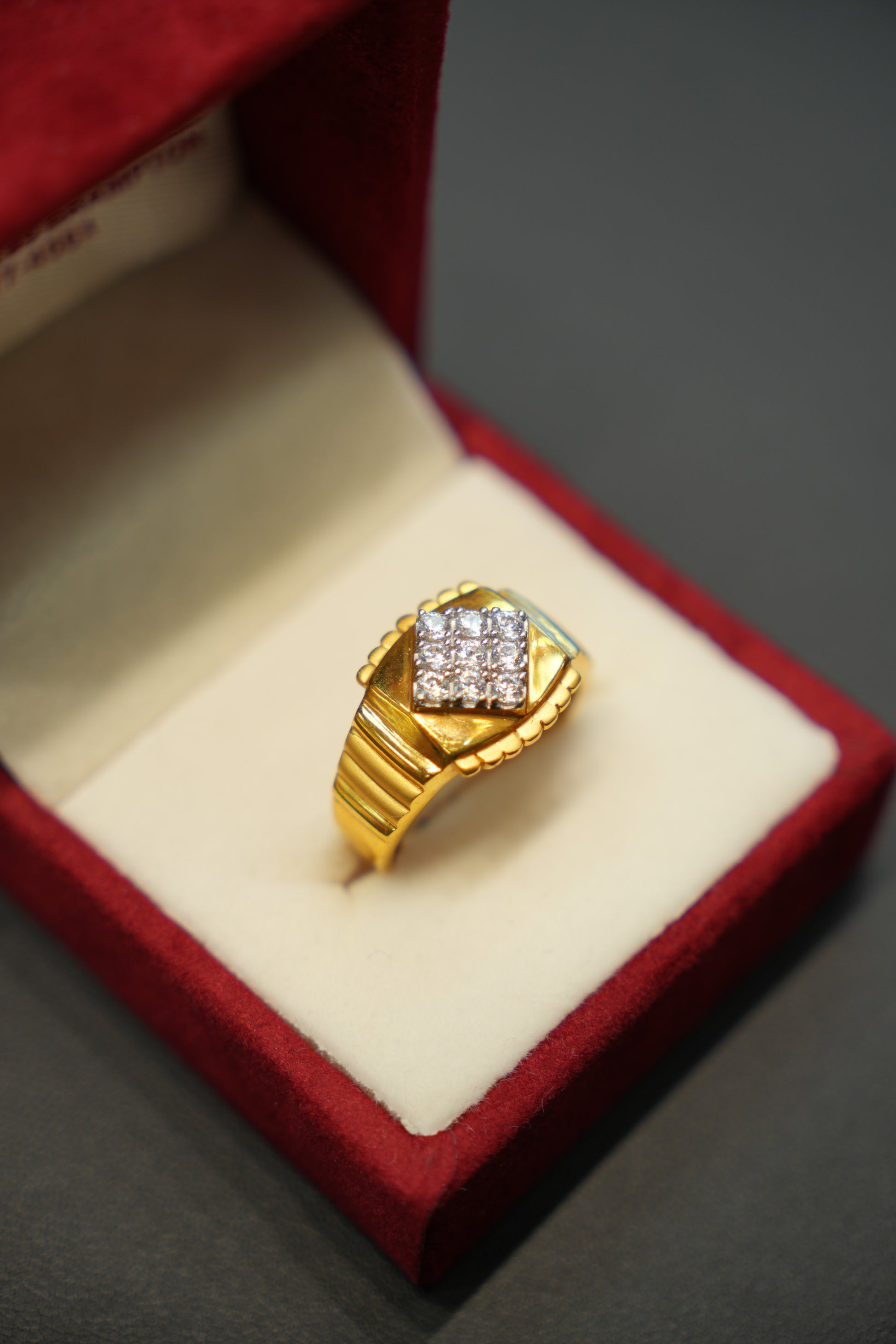 22k Gold Designer Men's Ring