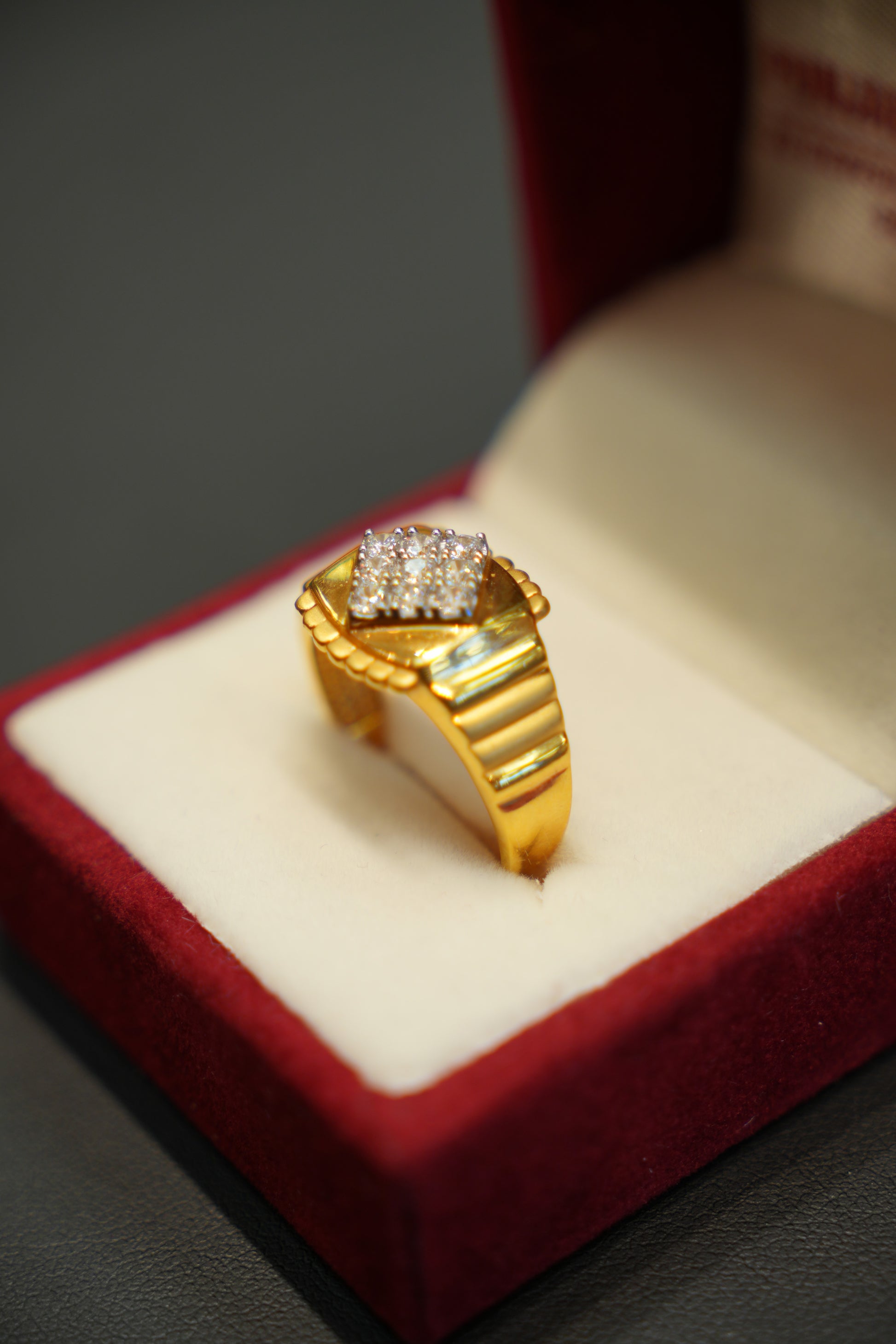 22k Gold Designer Men's Ring