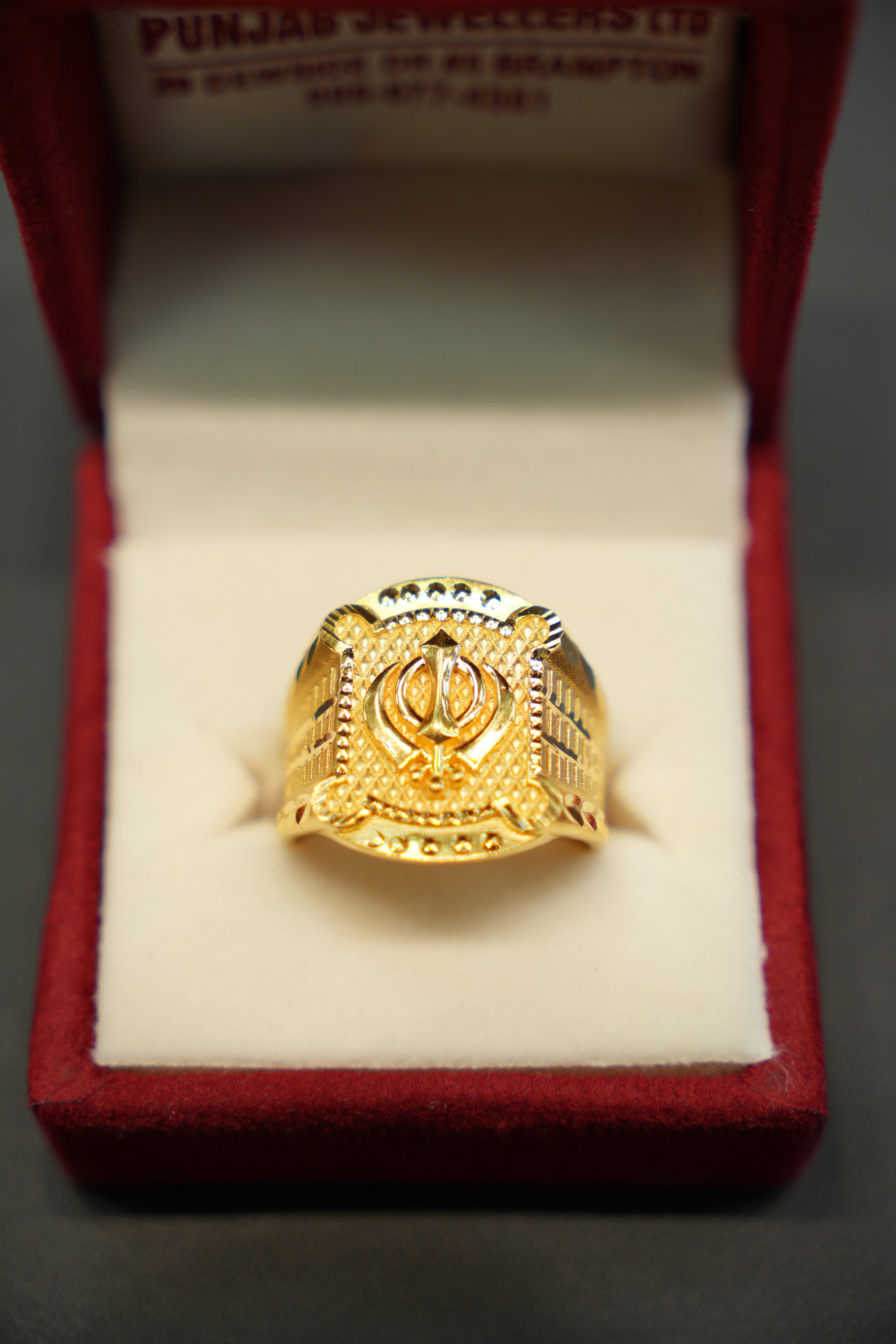 22k Gold Designer Men's Ring
