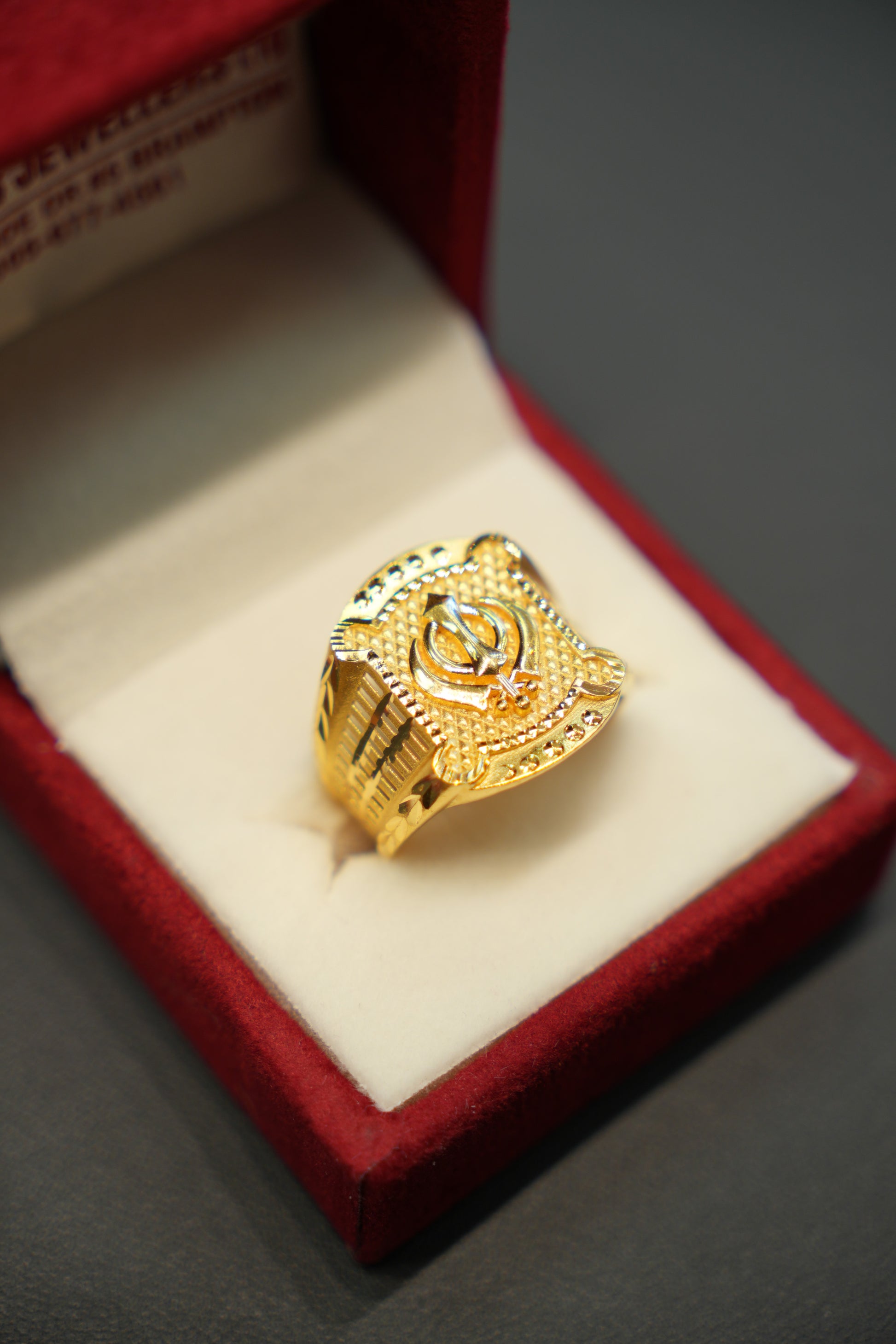 22k Gold Designer Men's Ring