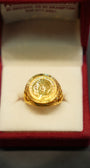 22k Gold Designer Men's Ring