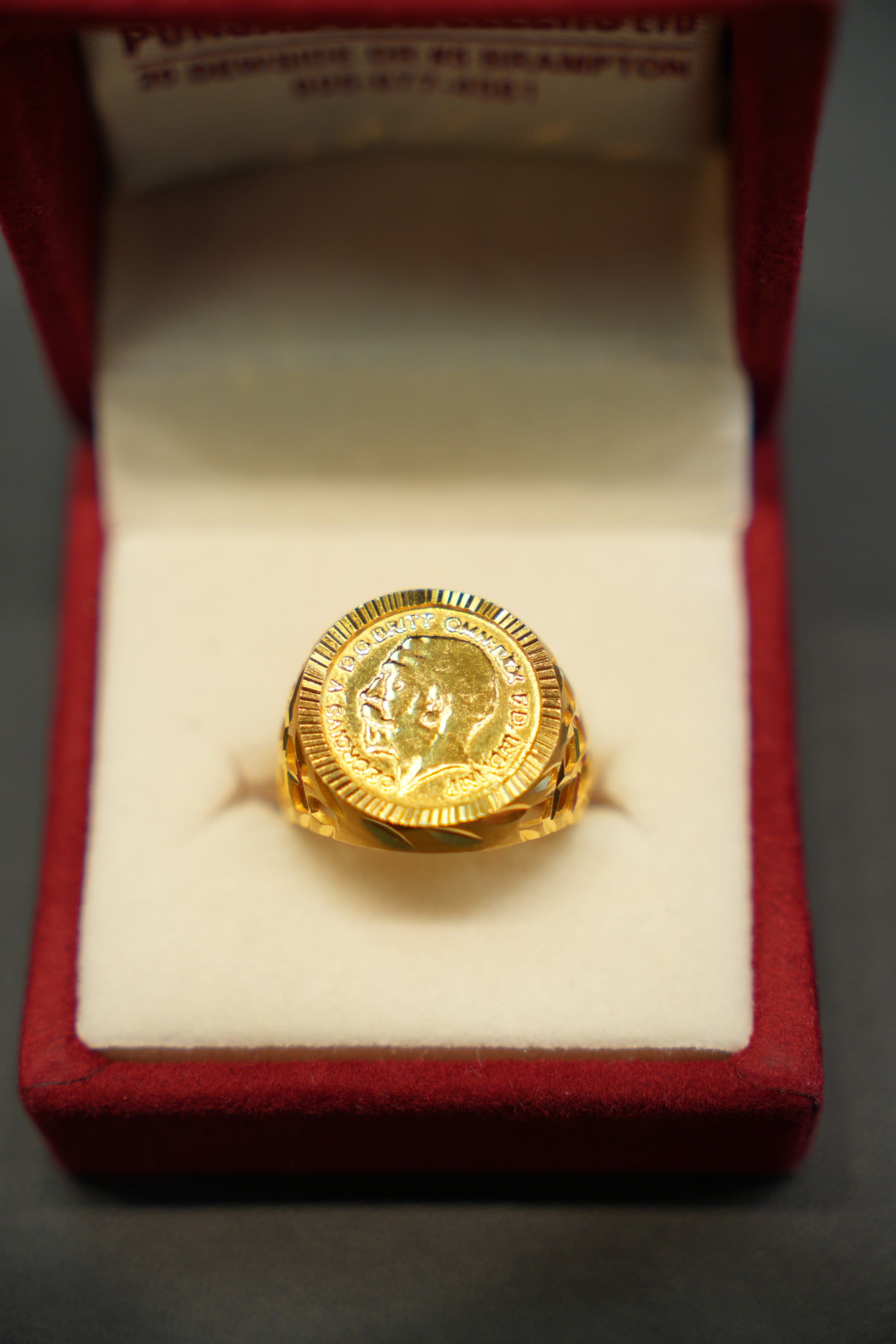 22k Gold Designer Men's Ring