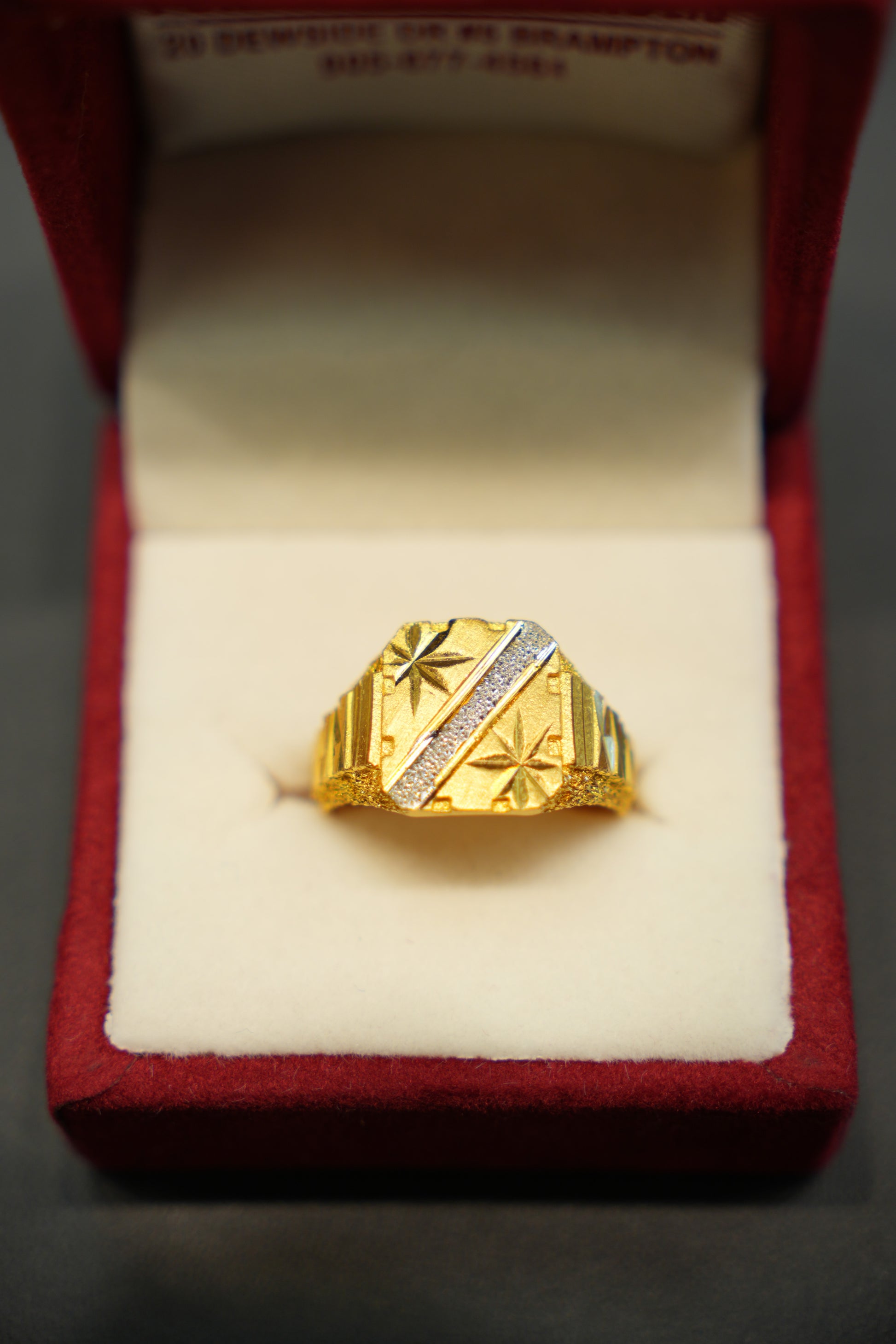 22k Gold Designer Men's Ring