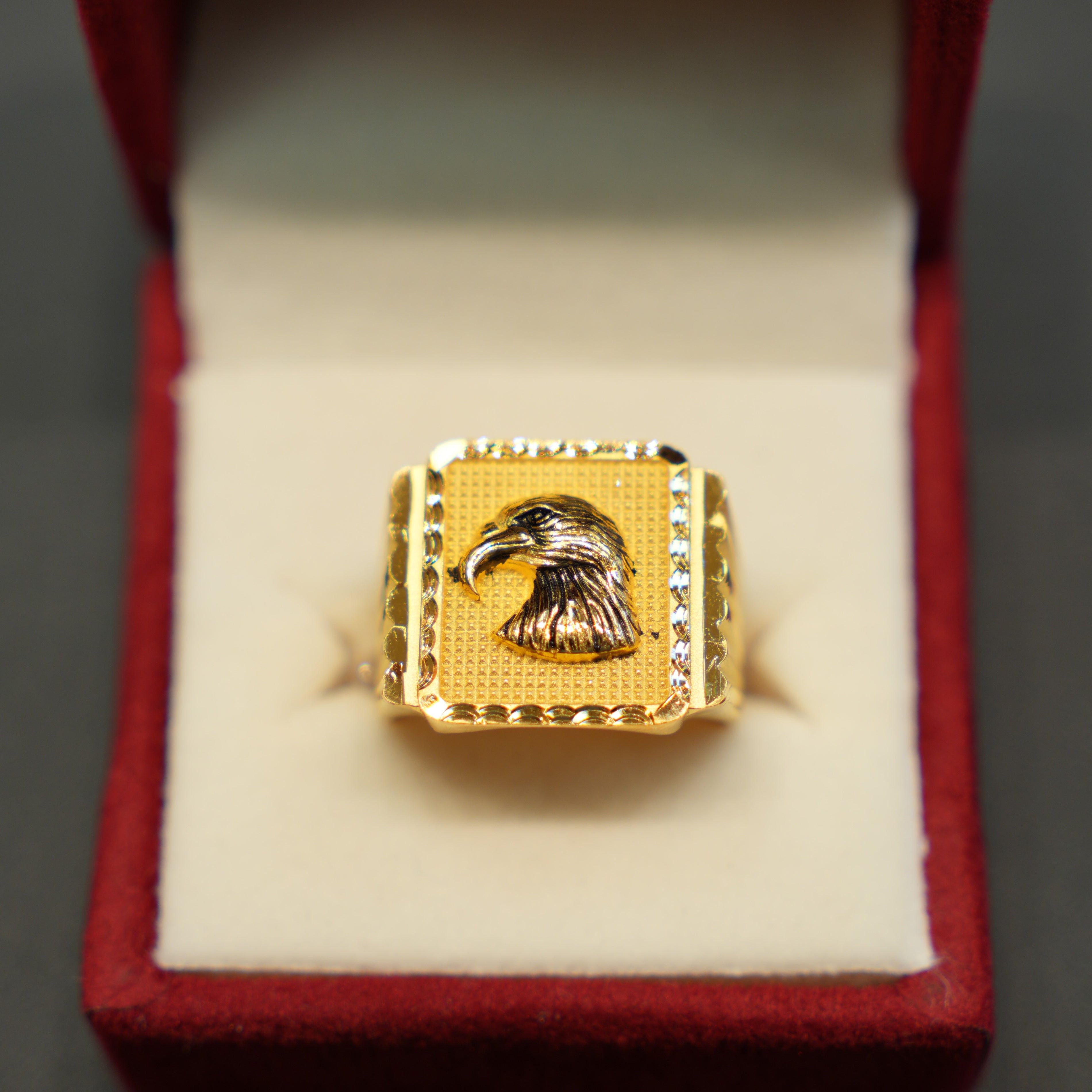 22k Gold Designer Men's Ring
