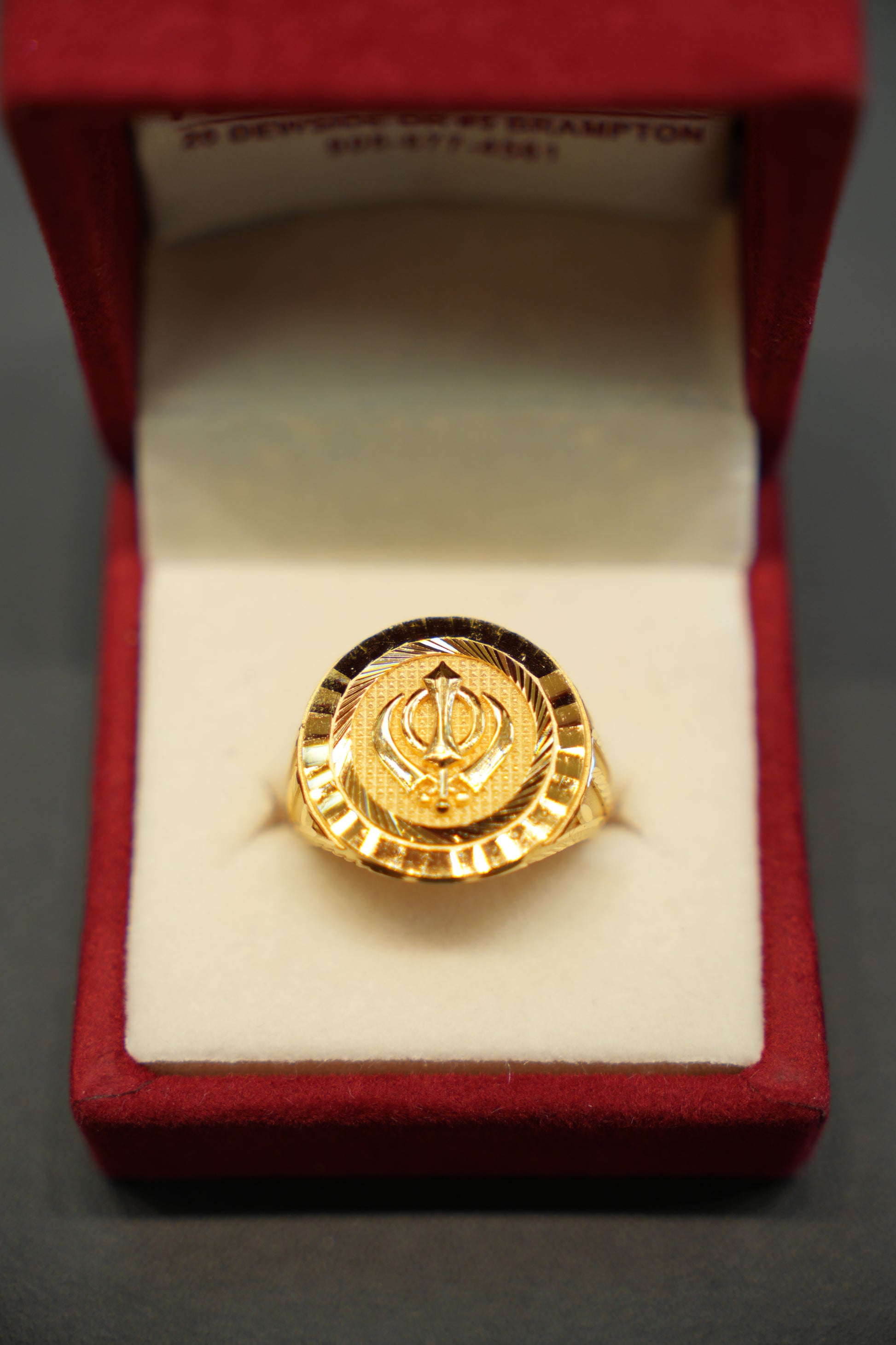 22k Gold Designer Men's Ring