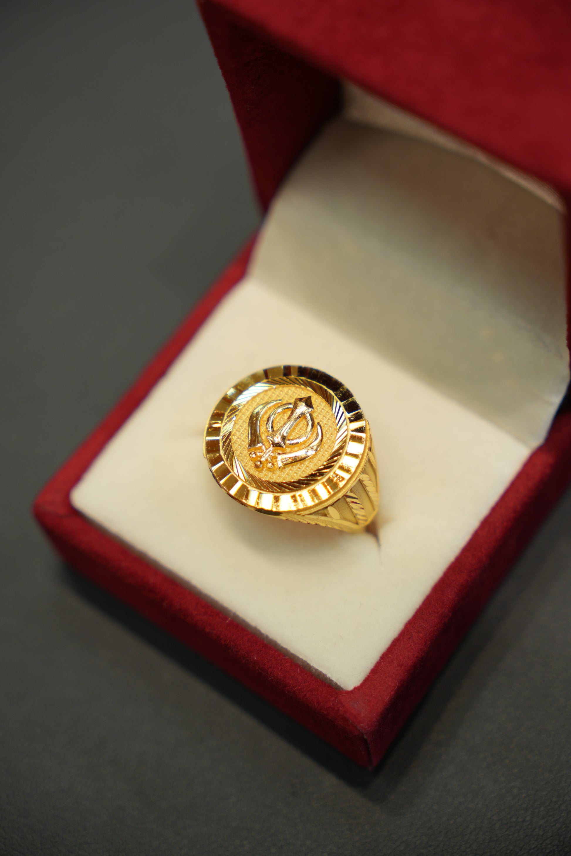 22k Gold Designer Men's Ring