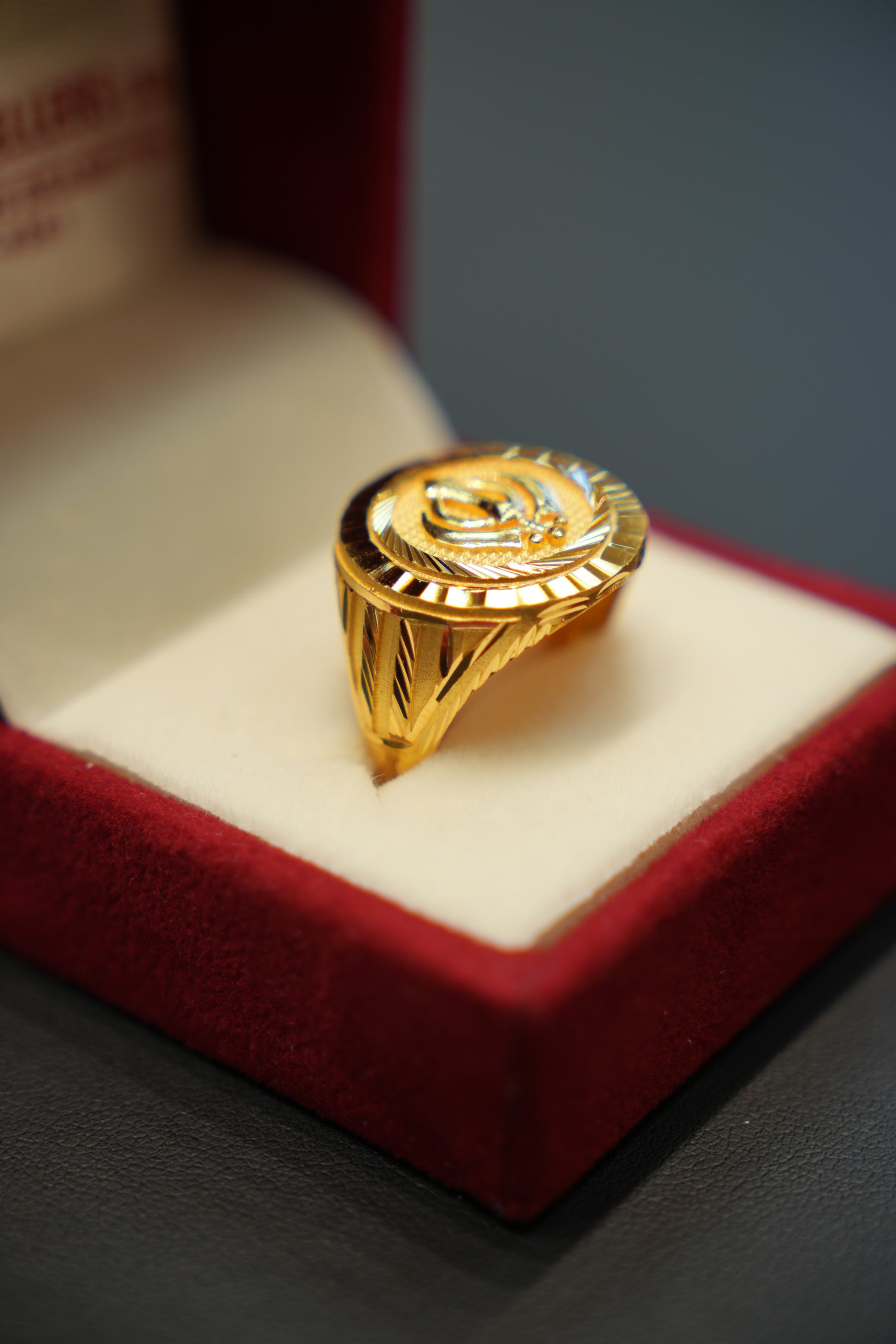 22k Gold Designer Men's Ring