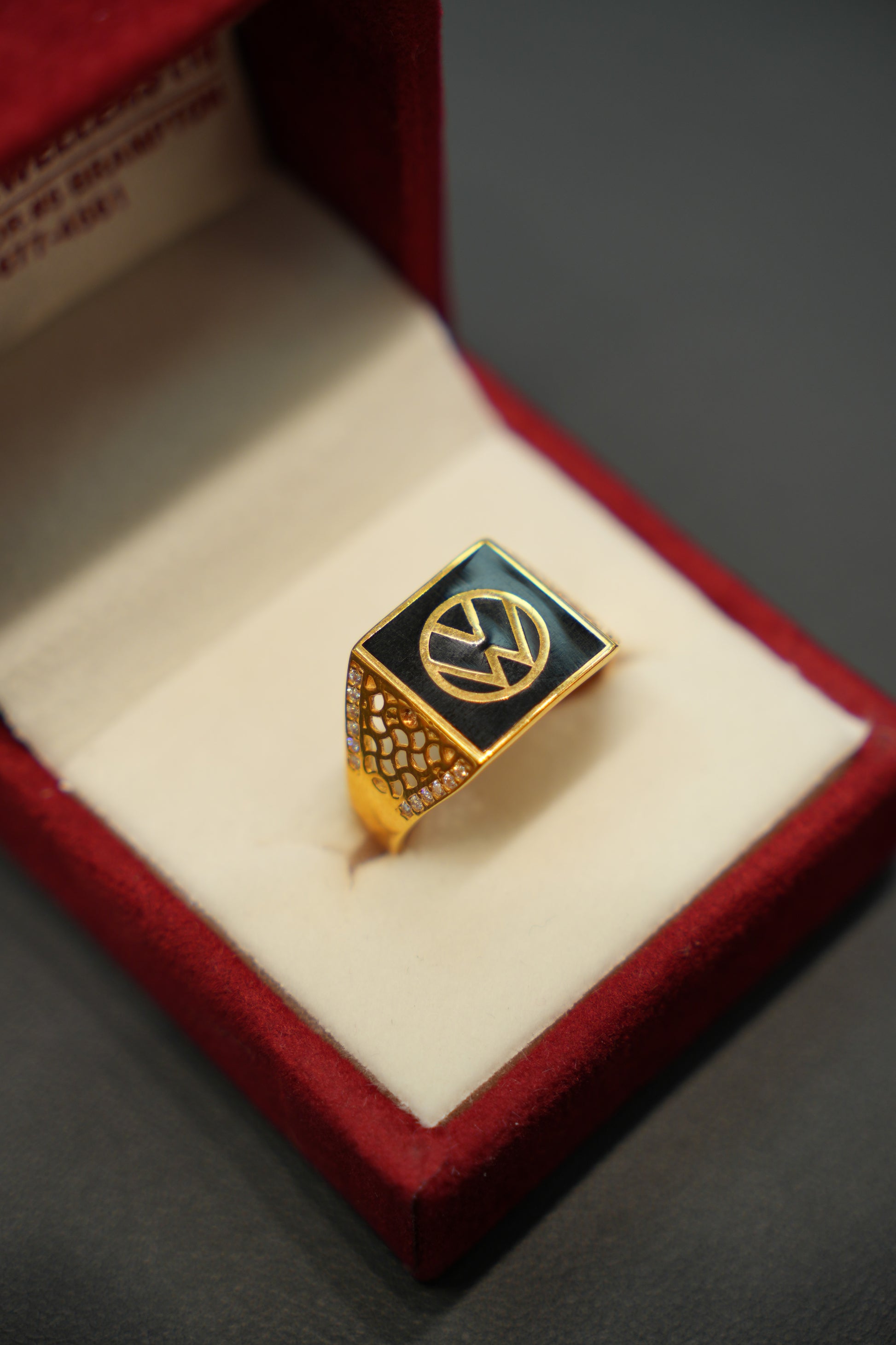 22k Gold Designer Men's Ring