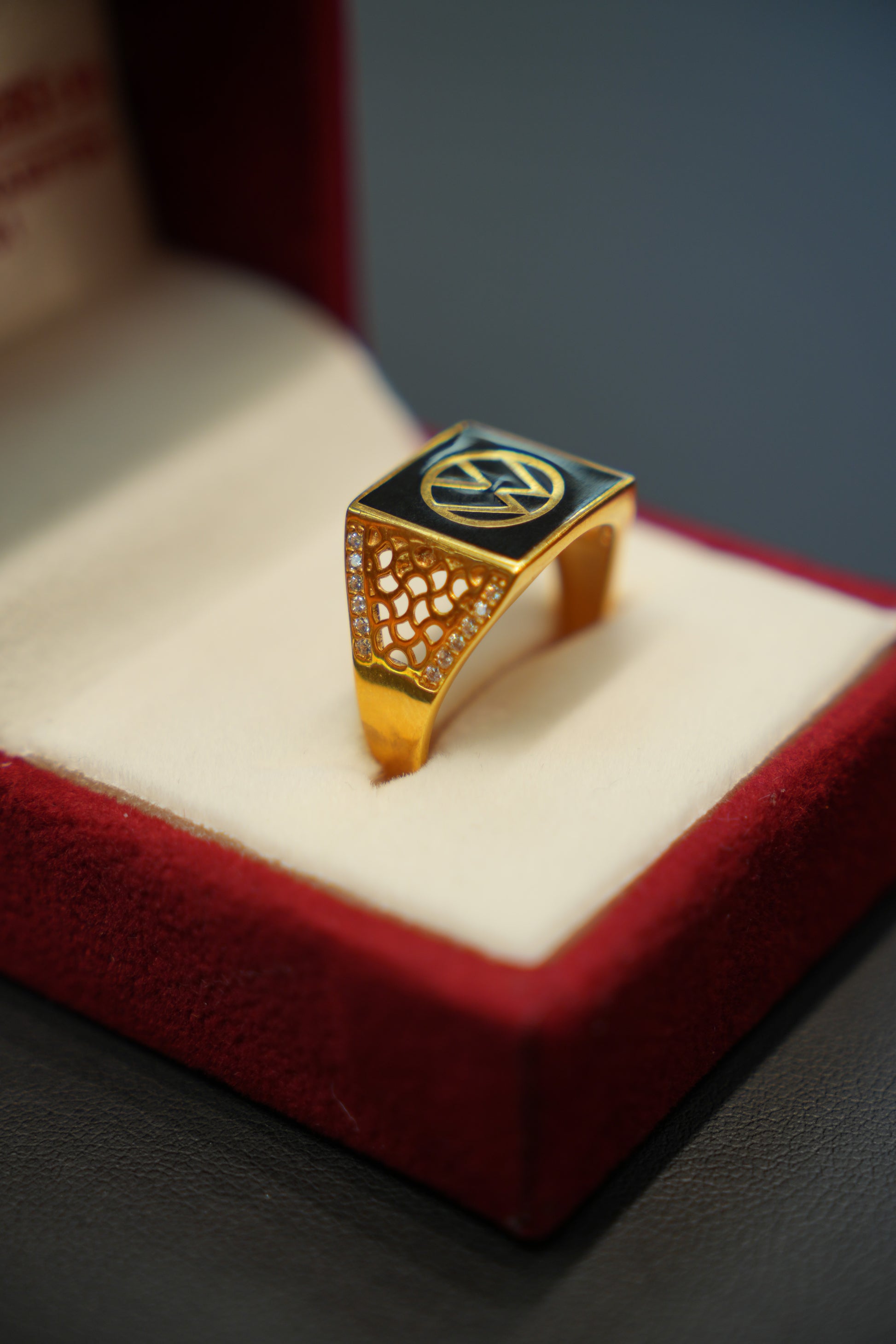 22k Gold Designer Men's Ring