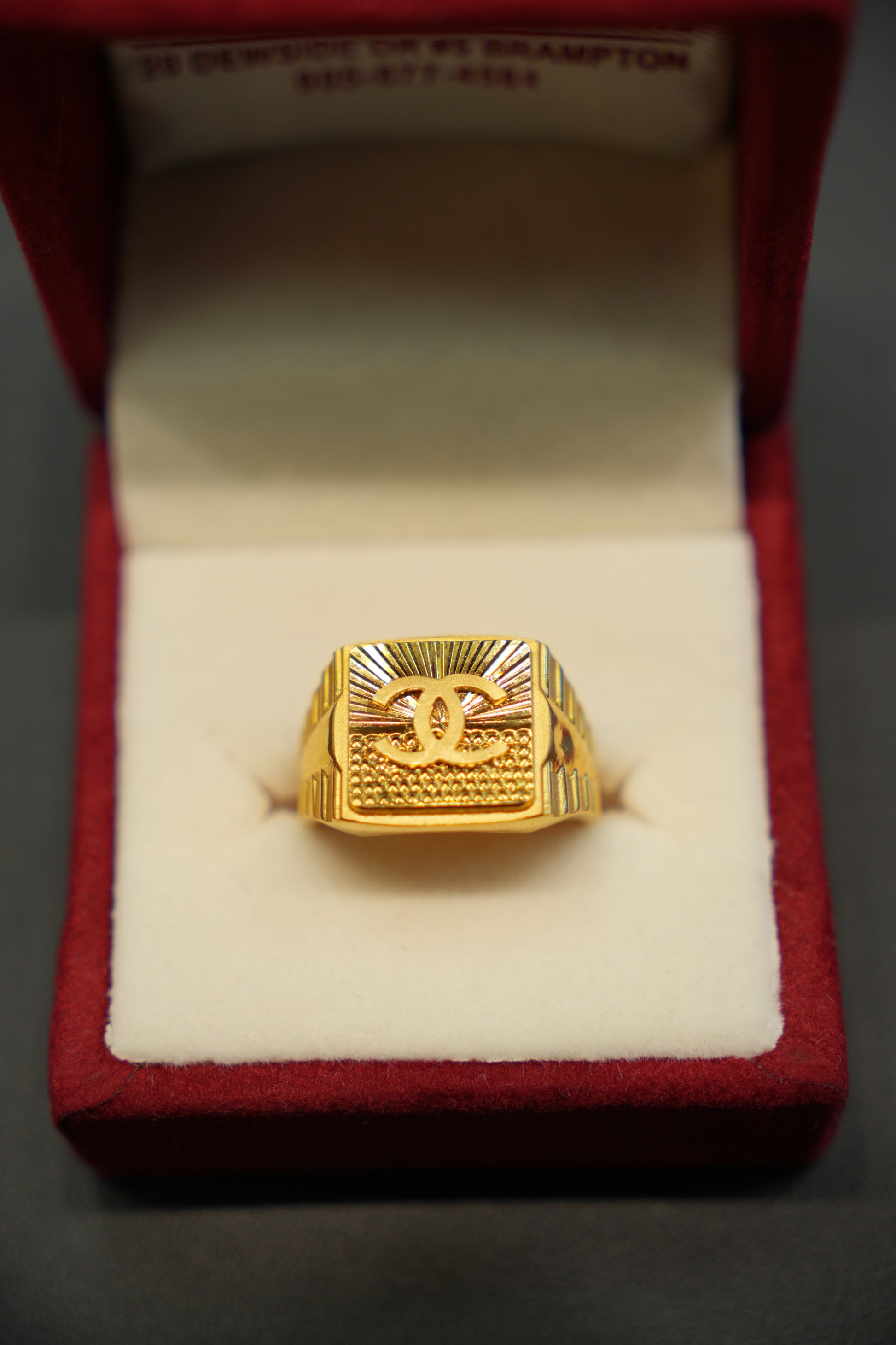 22k Gold Designer Men's Ring