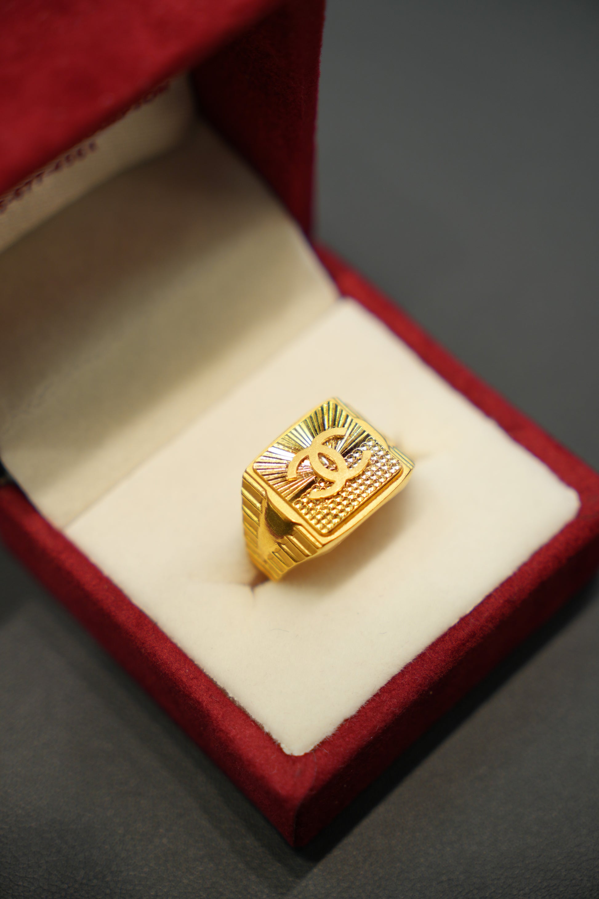 22k Gold Designer Men's Ring