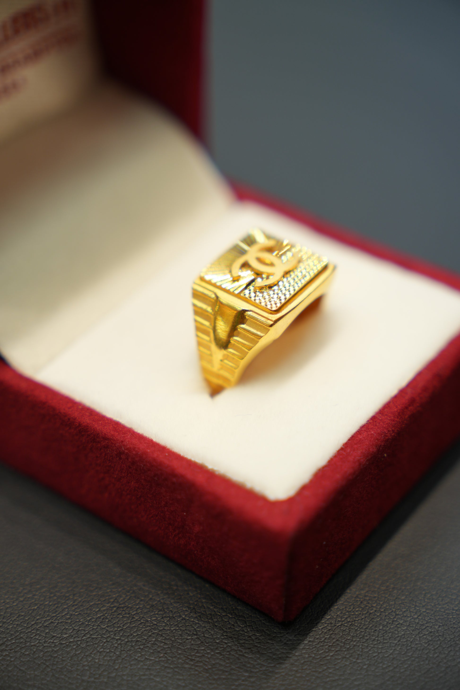 22k Gold Designer Men's Ring