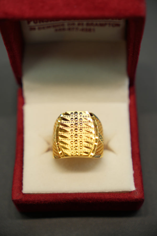 22k Gold Designer Men's Ring