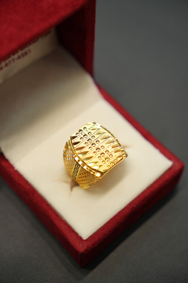 22k Gold Designer Men's Ring