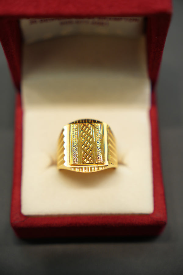 22k Gold Designer Men's Ring