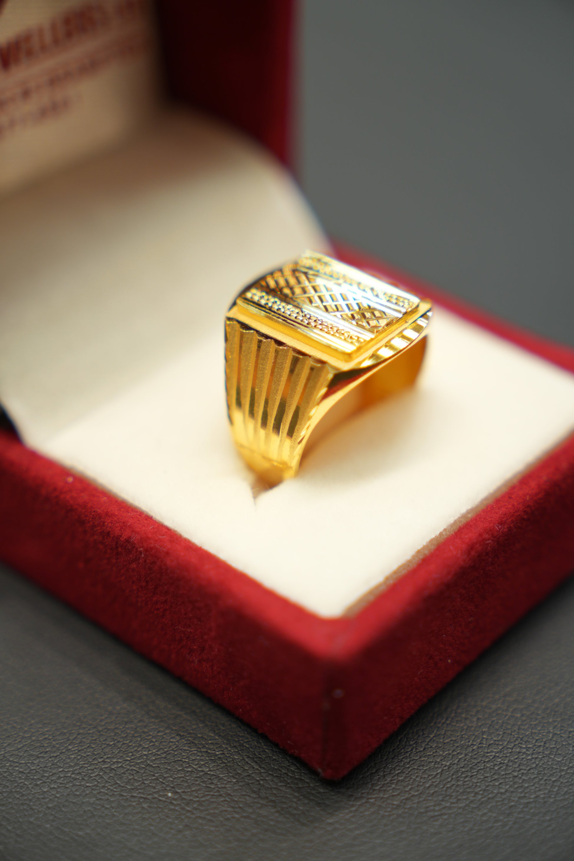 Modern 22K Gold Men’s Ring