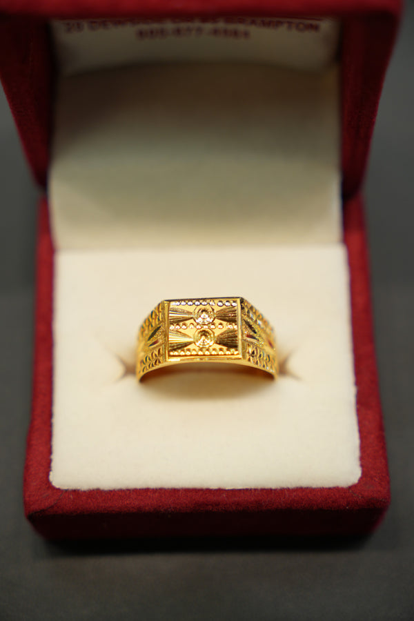 22k Gold Designer Men's Ring