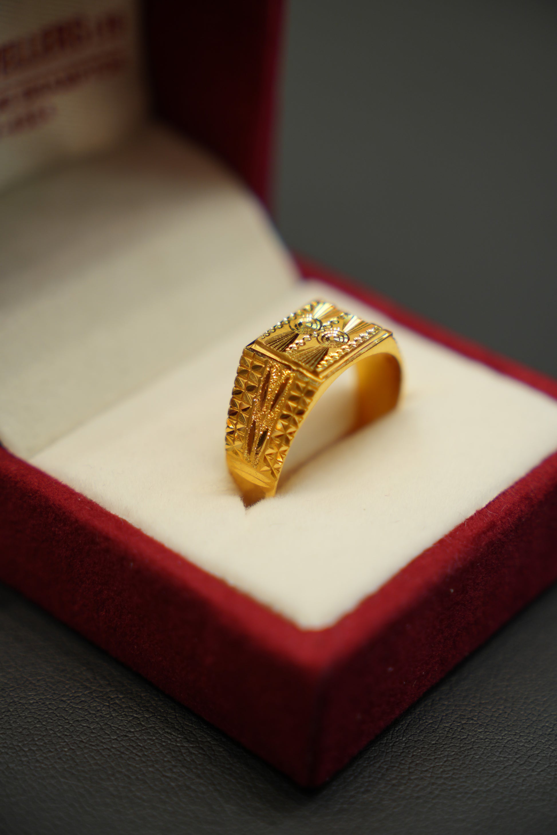 Statement ring for men