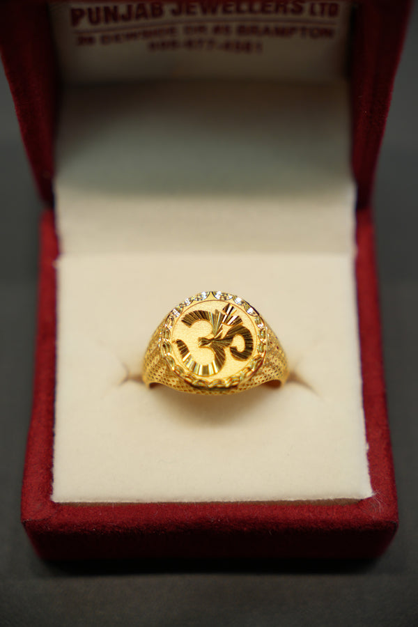 22k Gold Designer Men's Ring