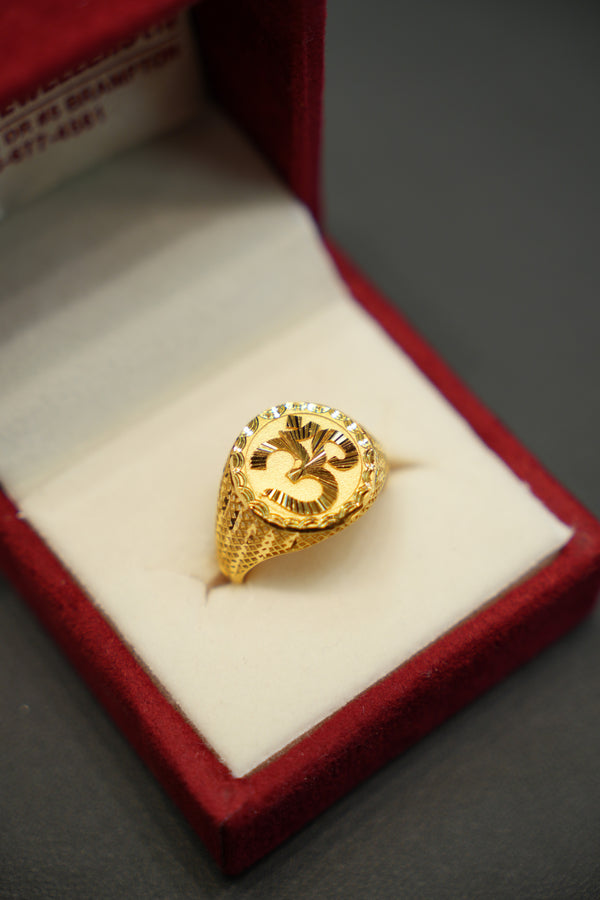 22k Gold Designer Men's Ring
