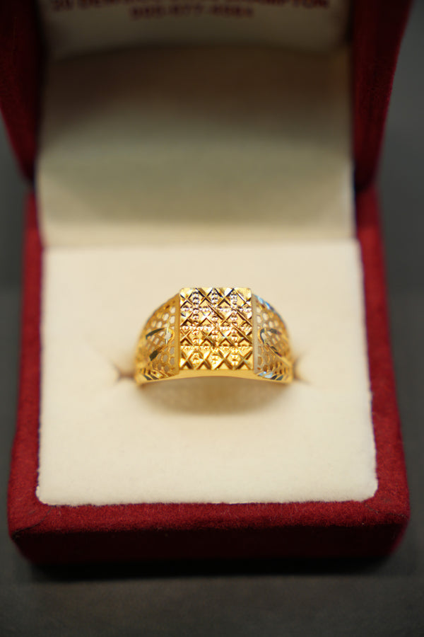 22k Gold Designer Men's Ring
