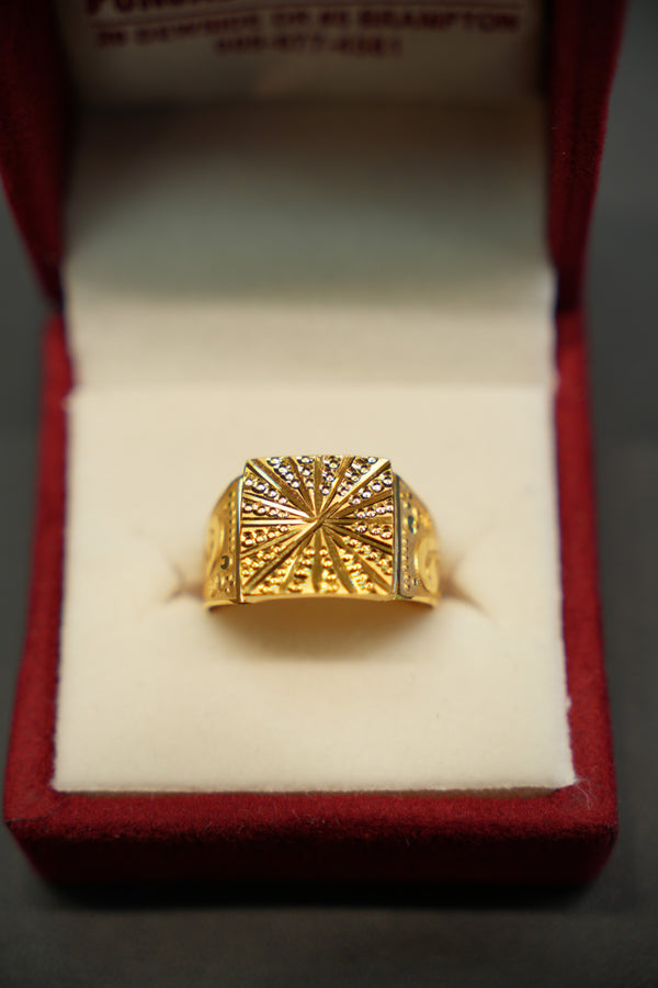 22k Gold Designer Men's Ring