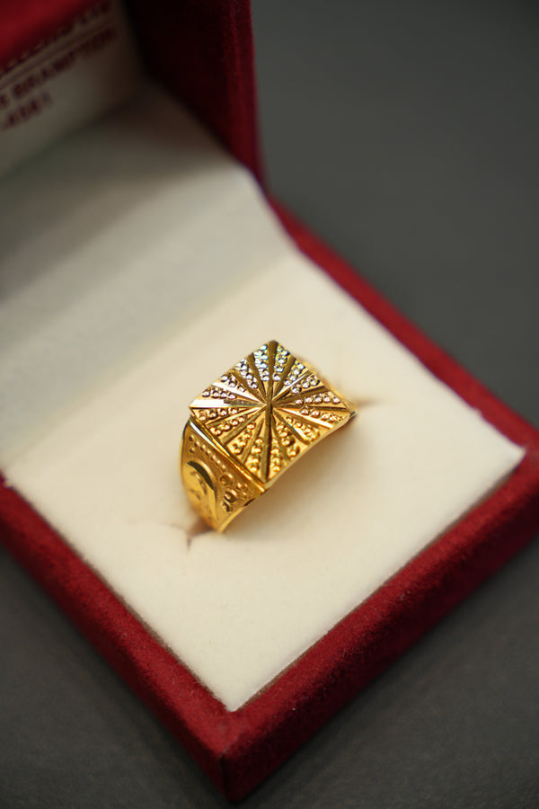 22k Gold Designer Men's Ring