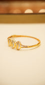 22k Gold Modern Mesh Bangle