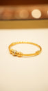 Luxury braided gold bracelet with polished shine