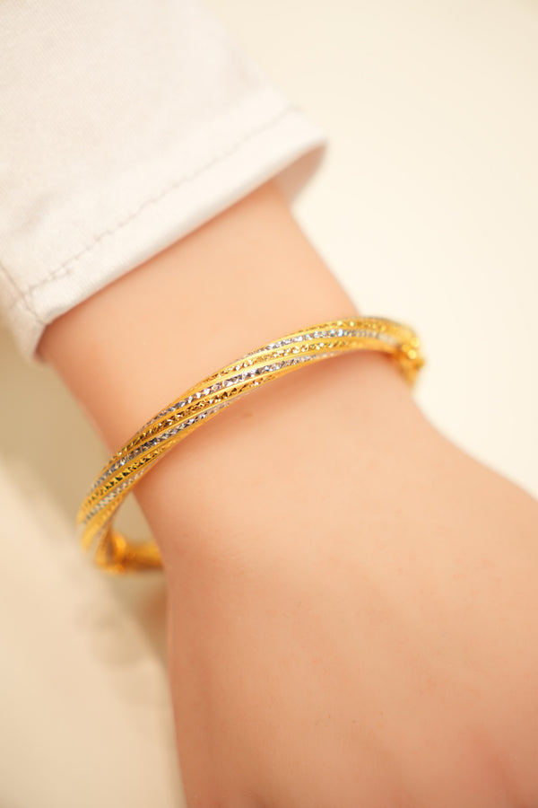22K Gold Classic Bangle Bracelet