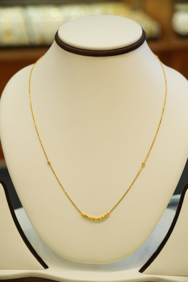 22K Gold Ladies Chain (18 Inches)