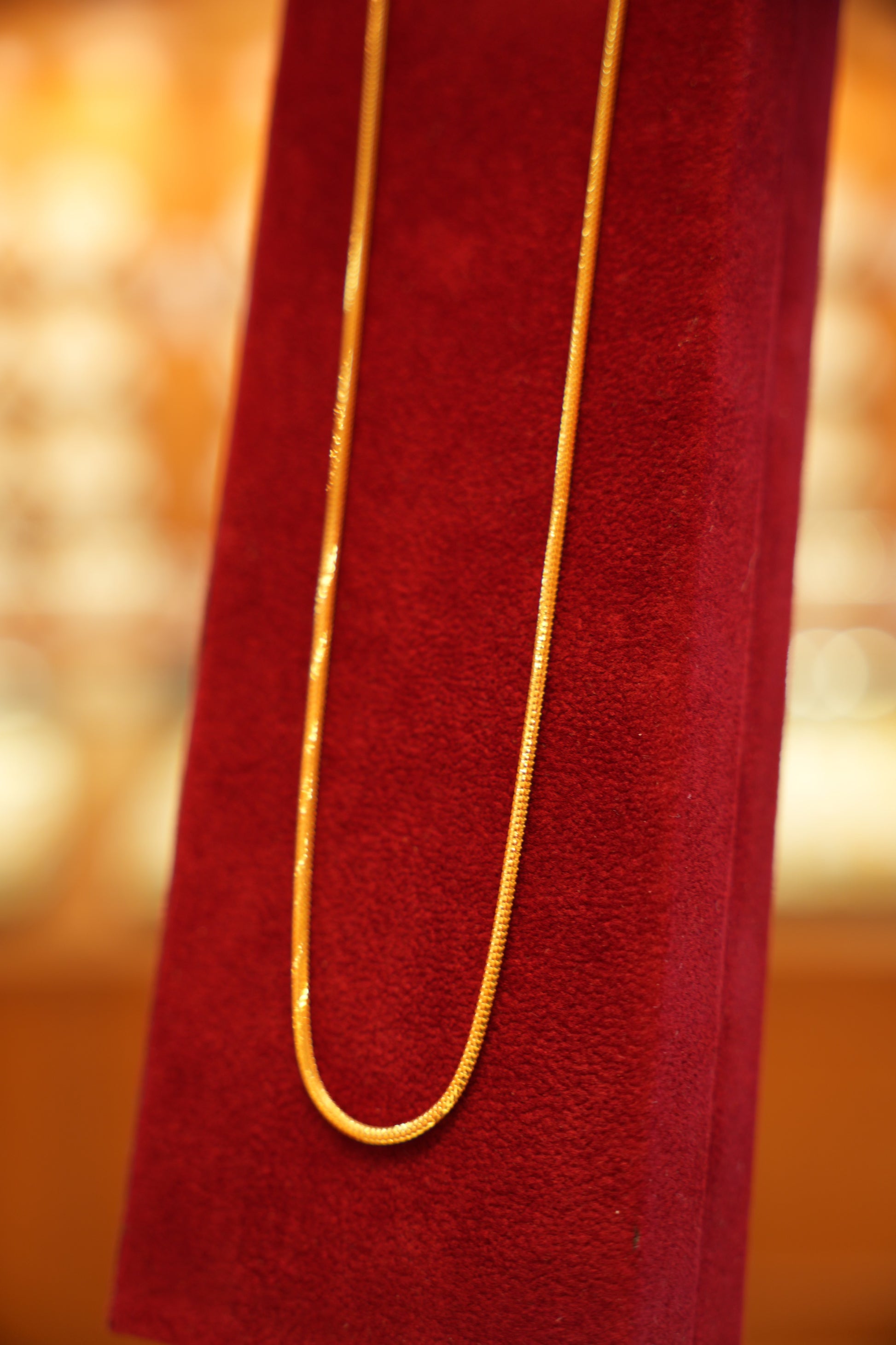 Gold plain long chain 