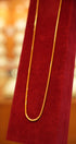 Gold plain necklace chain 