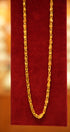 Classic gold necklace chain with modern box links