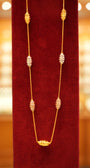 Timeless gold box chain necklace design for women