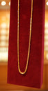 Women's gold box chain necklace