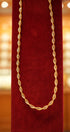 Classic gold twisted chain