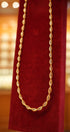 Premium gold chain on display
