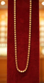 Sleek gold chain necklace design