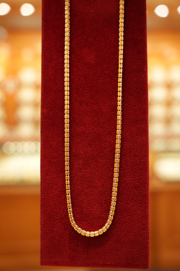 22K Gold Bead Design Chain (20 inches)