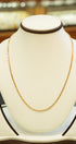 High-quality gold box chain necklace