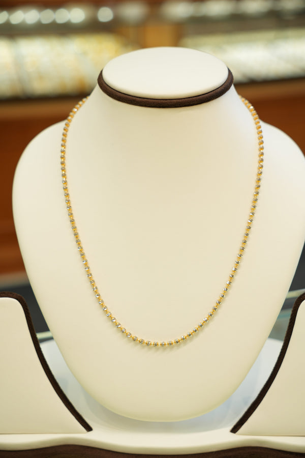 22K Fine Finish Gold Chain (18 Inches)