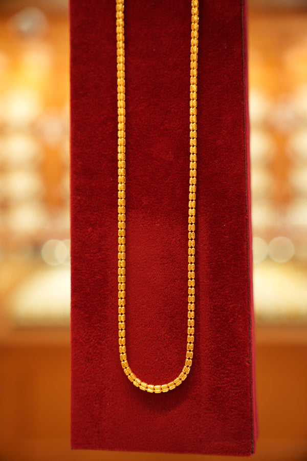 22K Trendy Gold Chain (18 Inches)