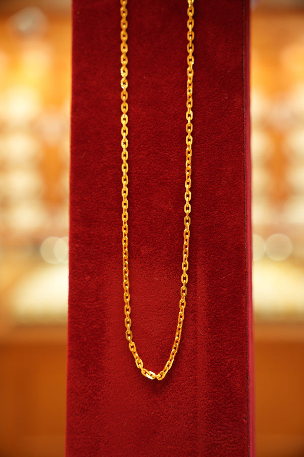 22K Designer Gold Chain (16 Inches)