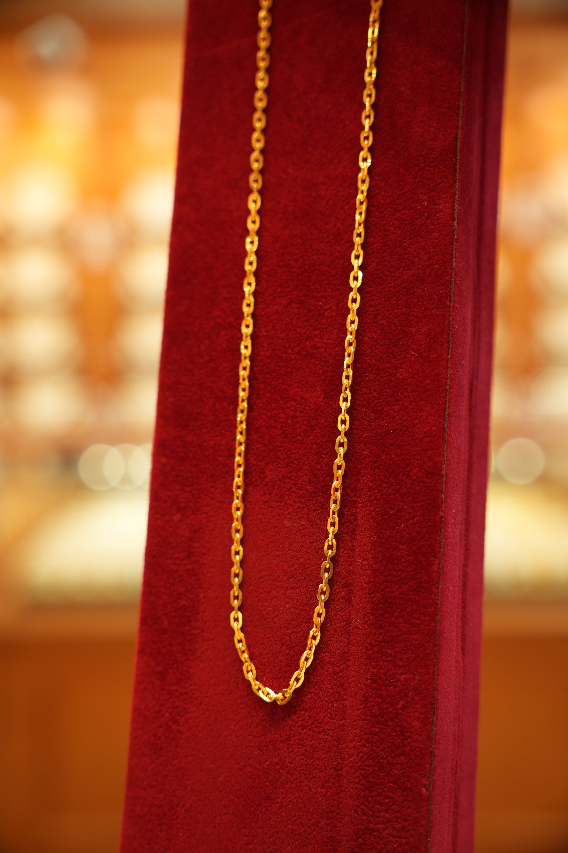 Handcrafted gold chain