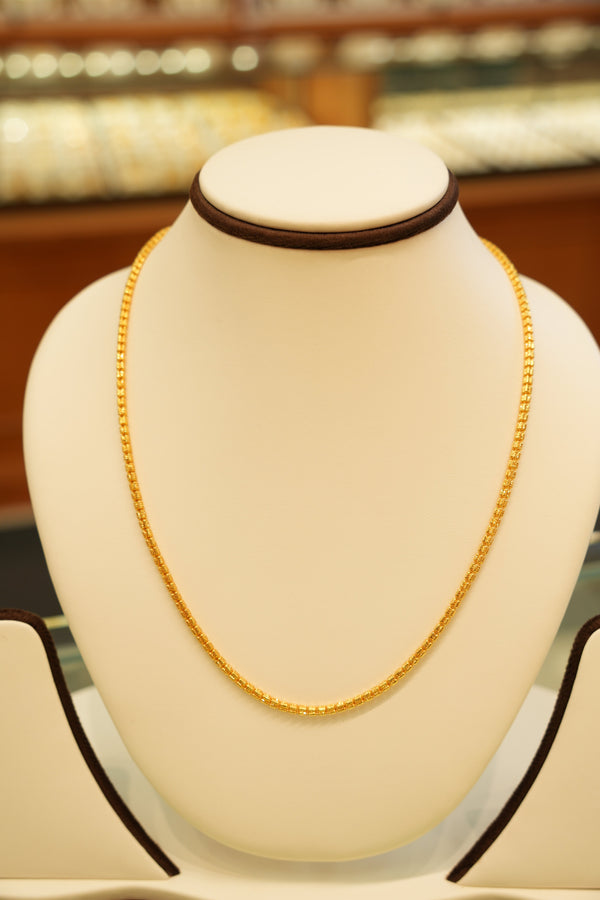 22K Trendy Gold Chain (18 Inches)